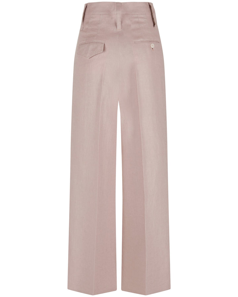 Linen Pants "Marlene" - Dusty Pink