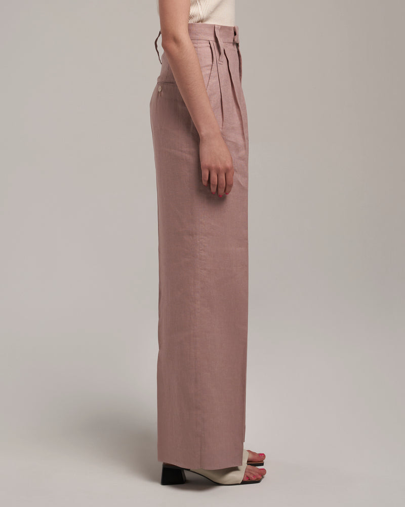 Linen Pants "Marlene" - Dusty Pink