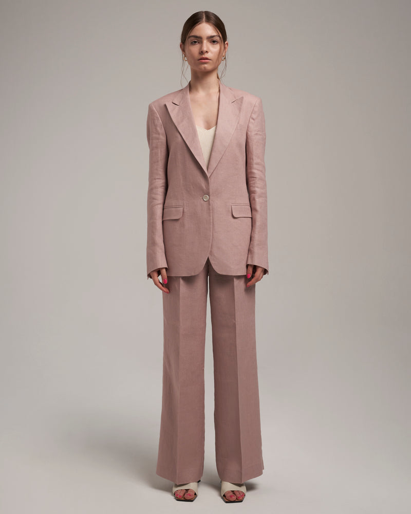 Linen Pants "Marlene" - Dusty Pink