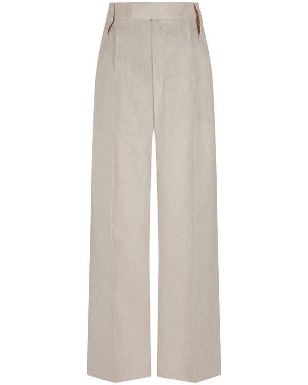 Linen Pants "Marlene" - Sand