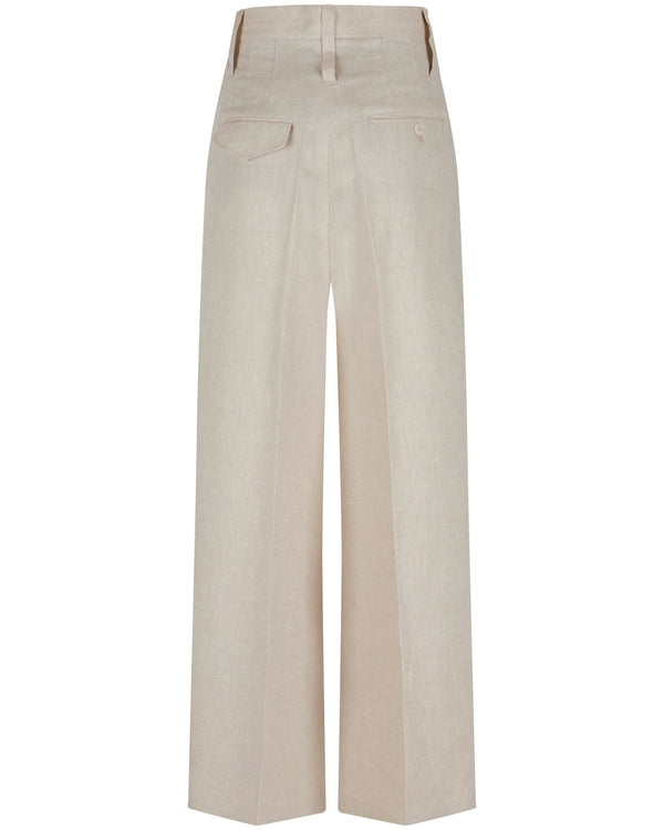 Linen Pants "Marlene" - Sand