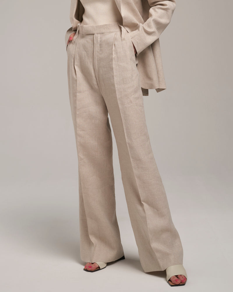 Linen Pants "Marlene" - Sand