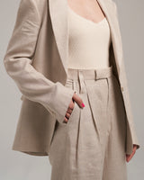 Linen Pants "Marlene" - Sand