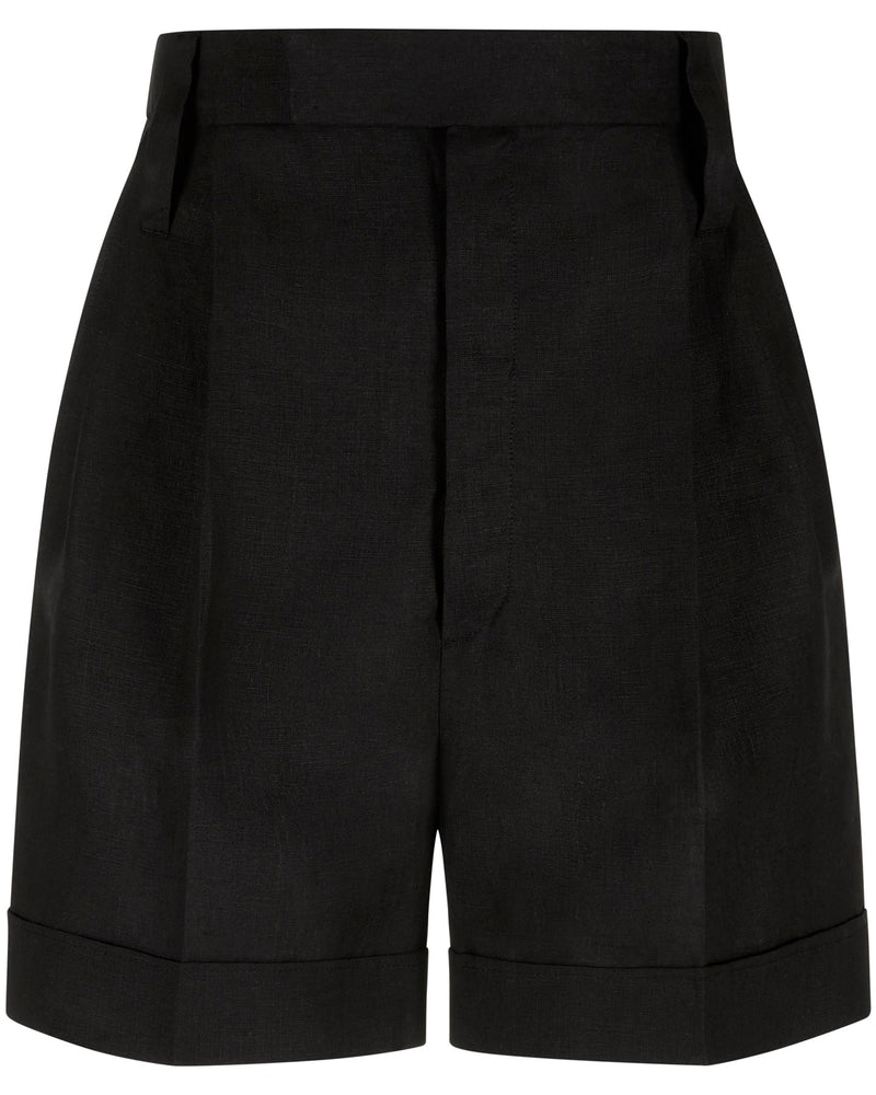 Linen Shorts "Marlene" - Black