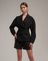 Linen Shorts "Marlene" - Black
