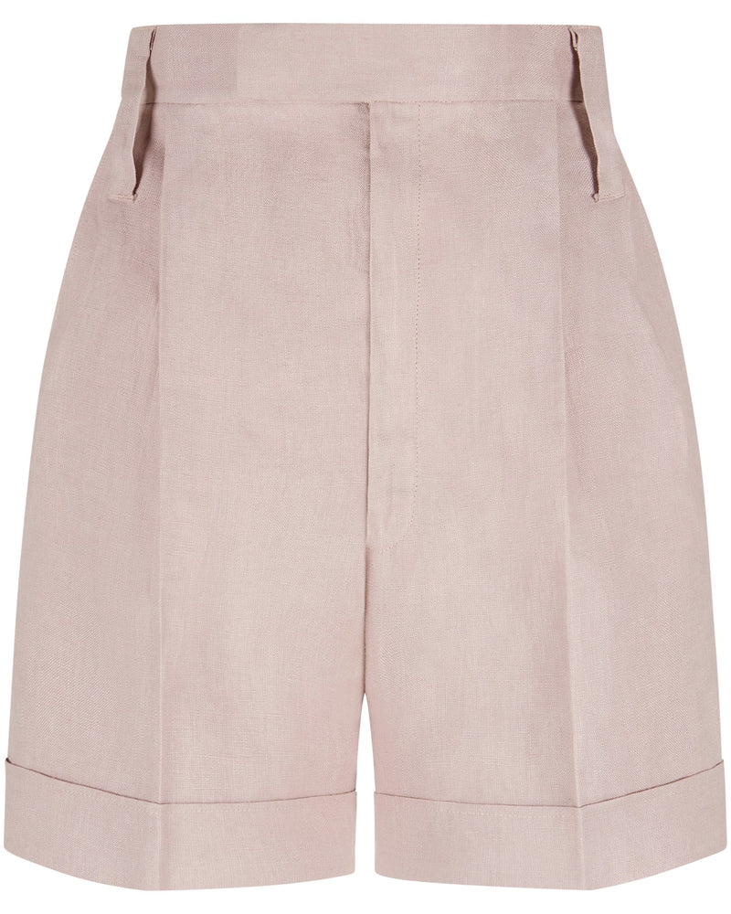 Linen Shorts "Marlene" - Dusty Pink