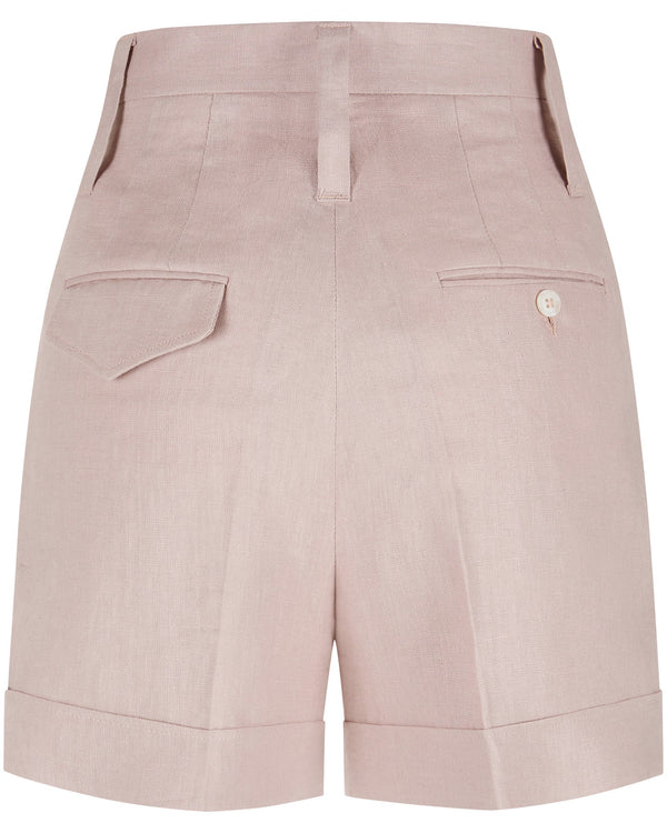 Linen Shorts "Marlene" - Dusty Pink