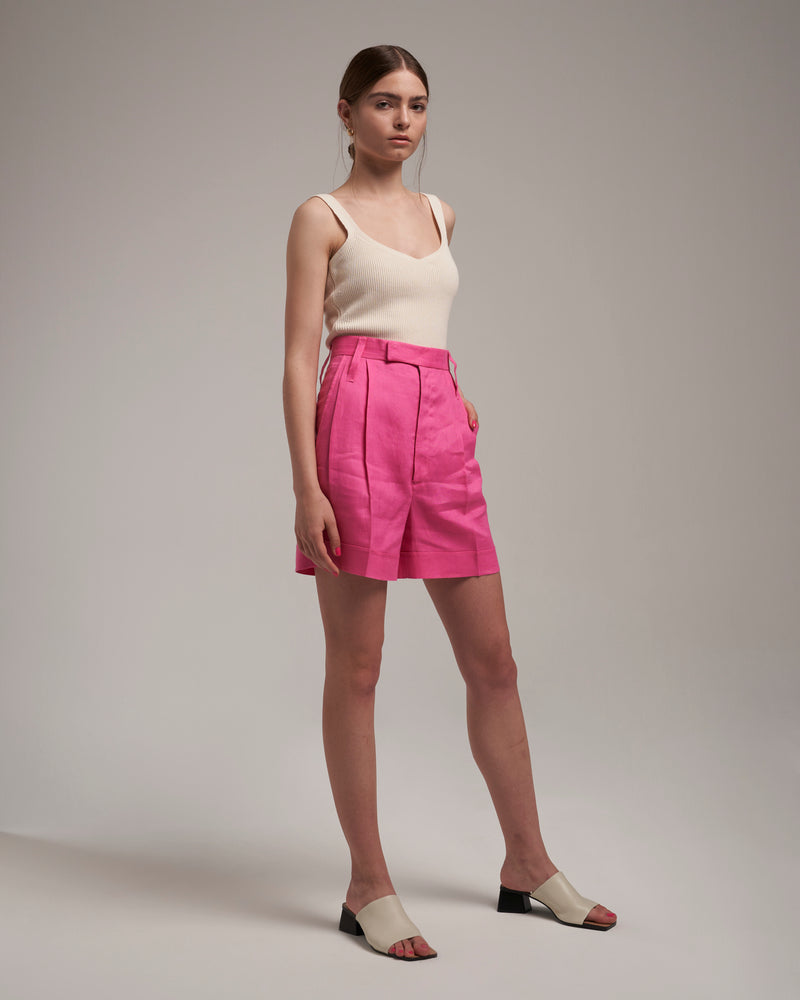 Linen Shorts "Marlene" - Peonie