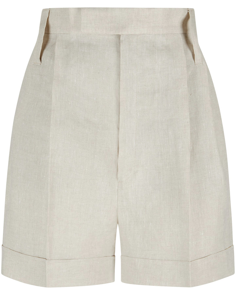 Linen Shorts "Marlene" - Sand