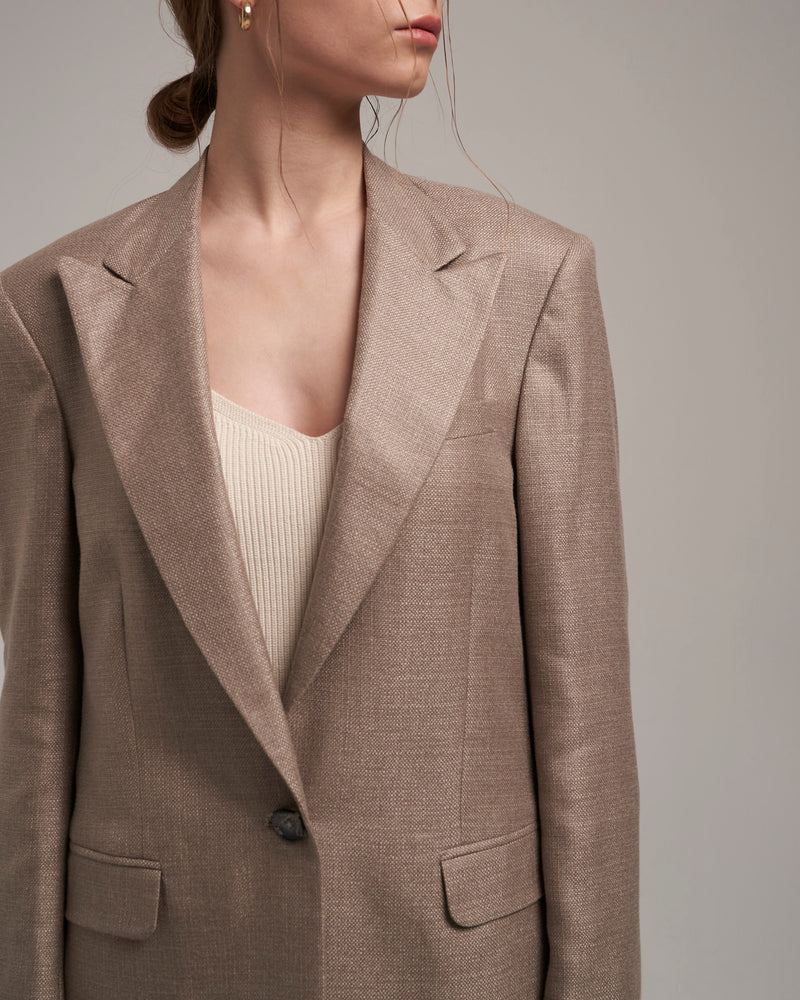 Loro Piana Blazer "Marlene" - Sandgrey