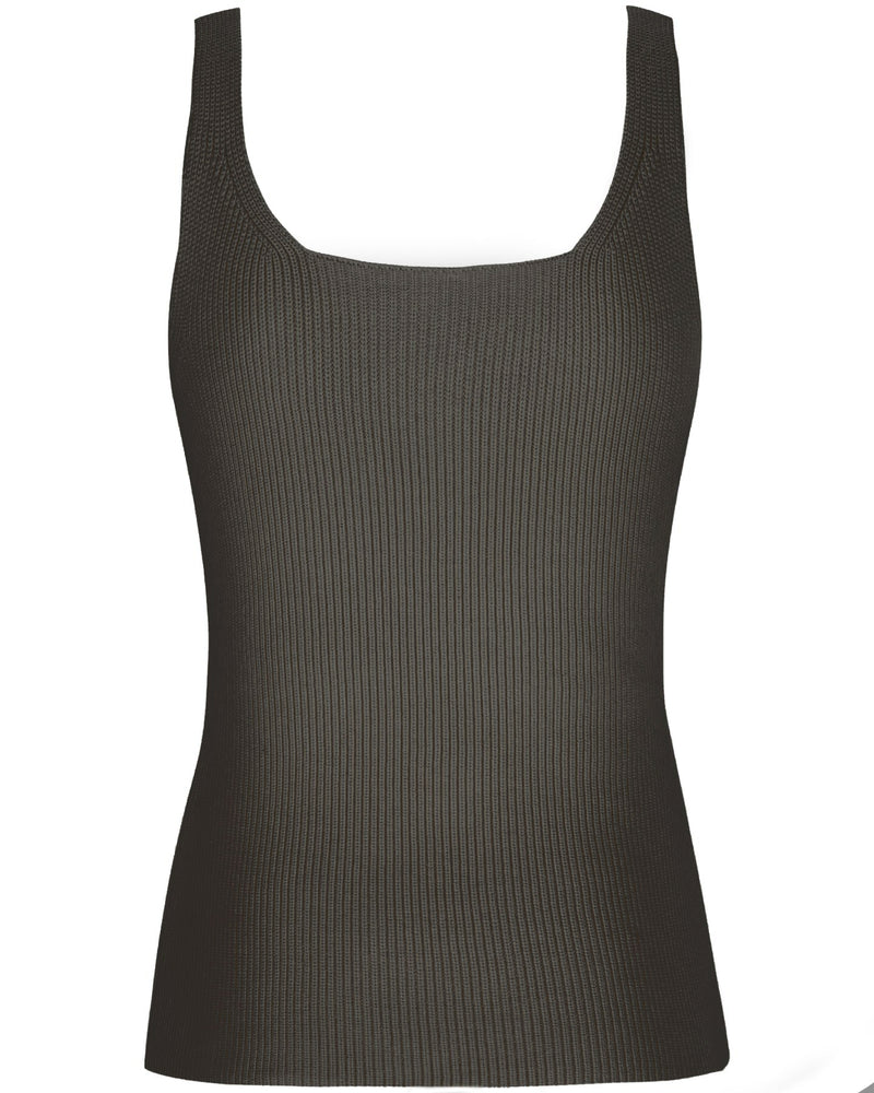Knitted Top "Allegra" - Charcoal