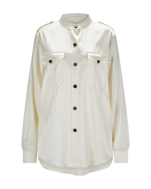 Silk Blouse "Elle" - Offwhite