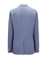 Virgin Wool Blazer "Marlene" - Blue