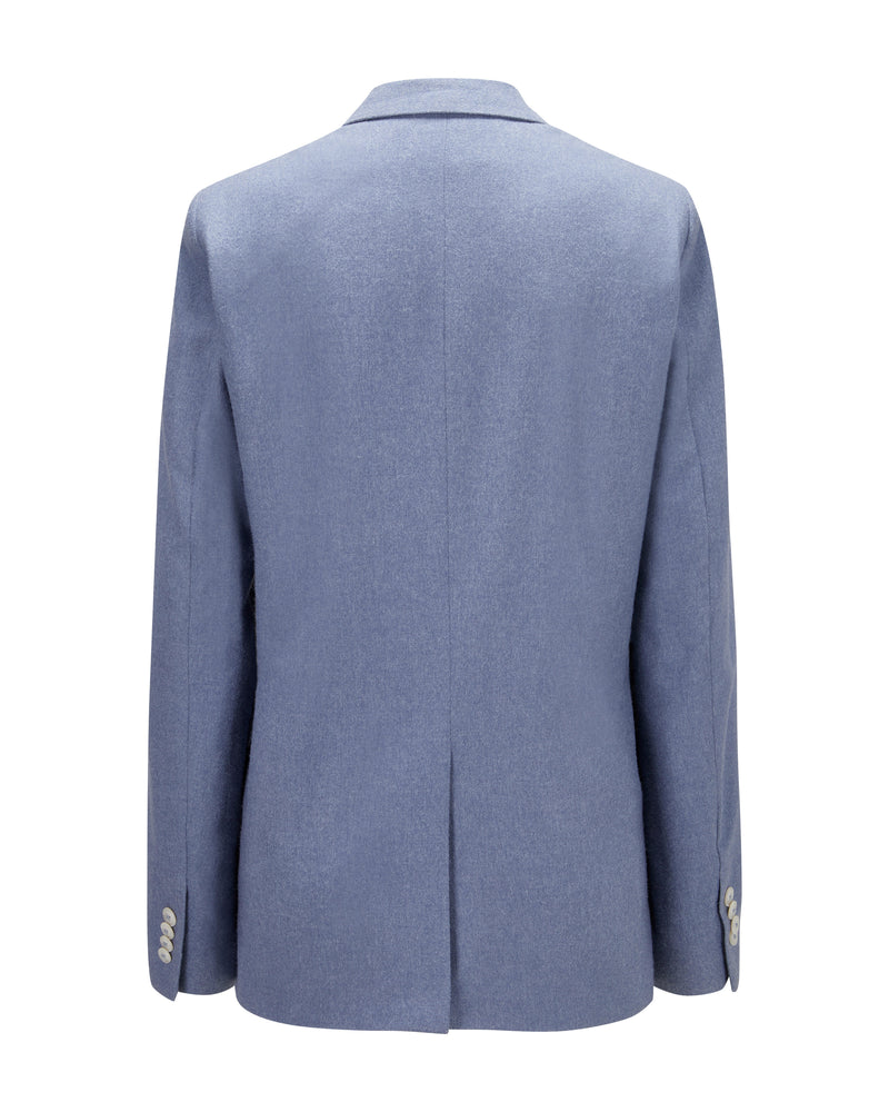 Virgin Wool Blazer "Marlene" - Blue