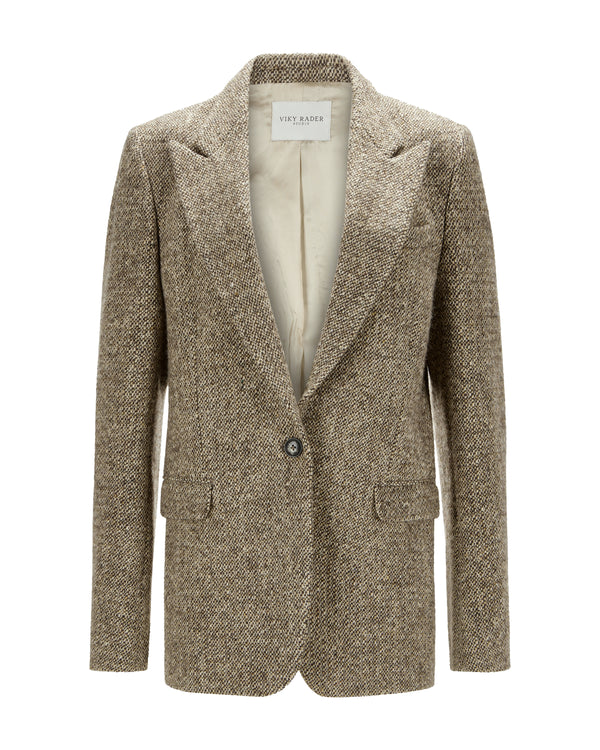 Wool Blazer "Marlene" - Tweed