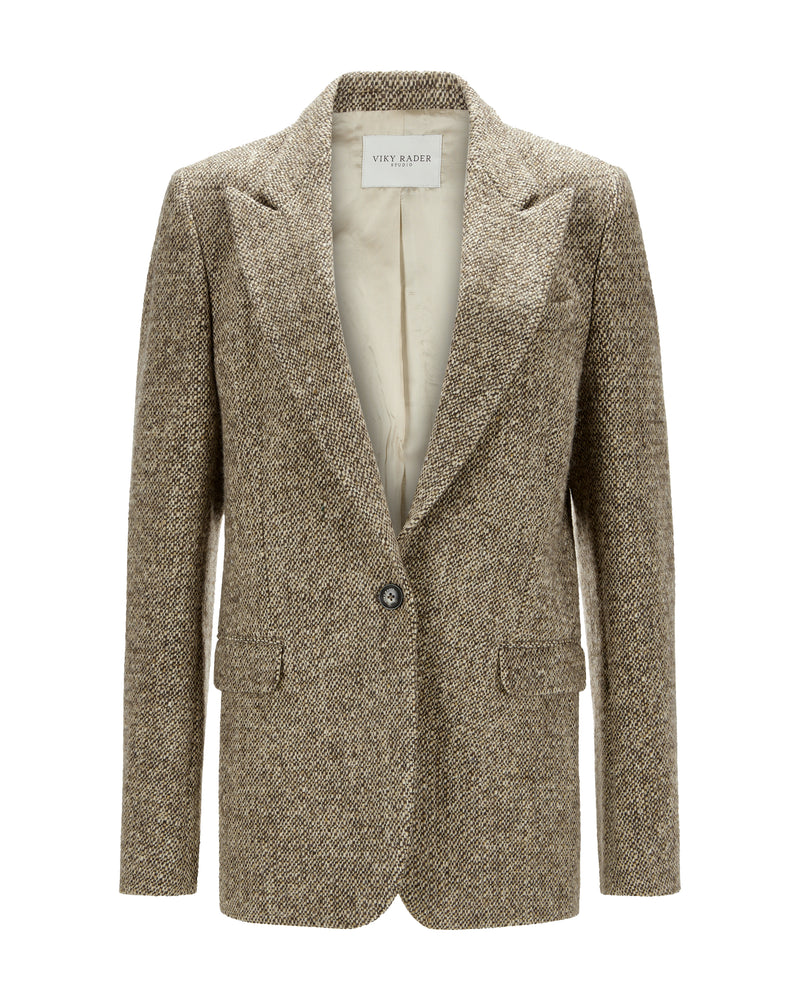 Wool Blazer "Marlene" - Tweed