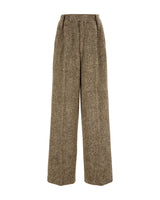 Wool Pants "Marlene" - Tweed