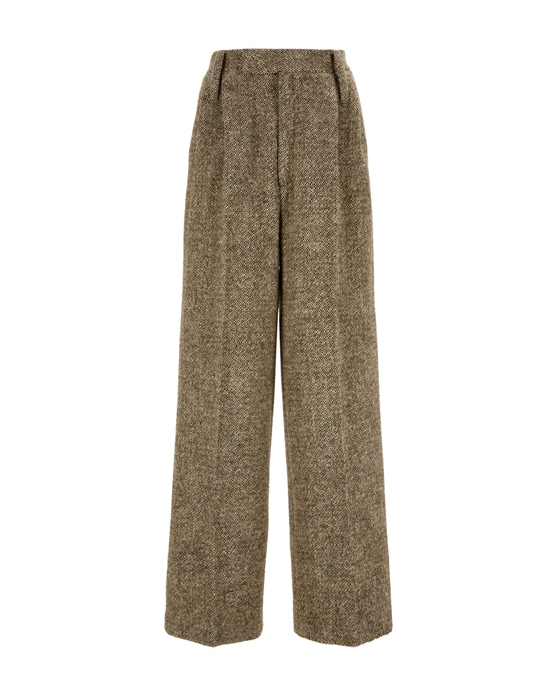 Wool Pants "Marlene" - Tweed