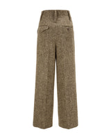 Wool Pants "Marlene" - Tweed