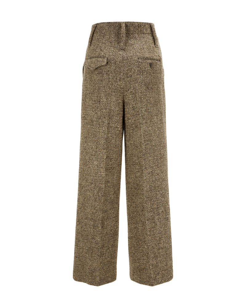 Wool Pants "Marlene" - Tweed
