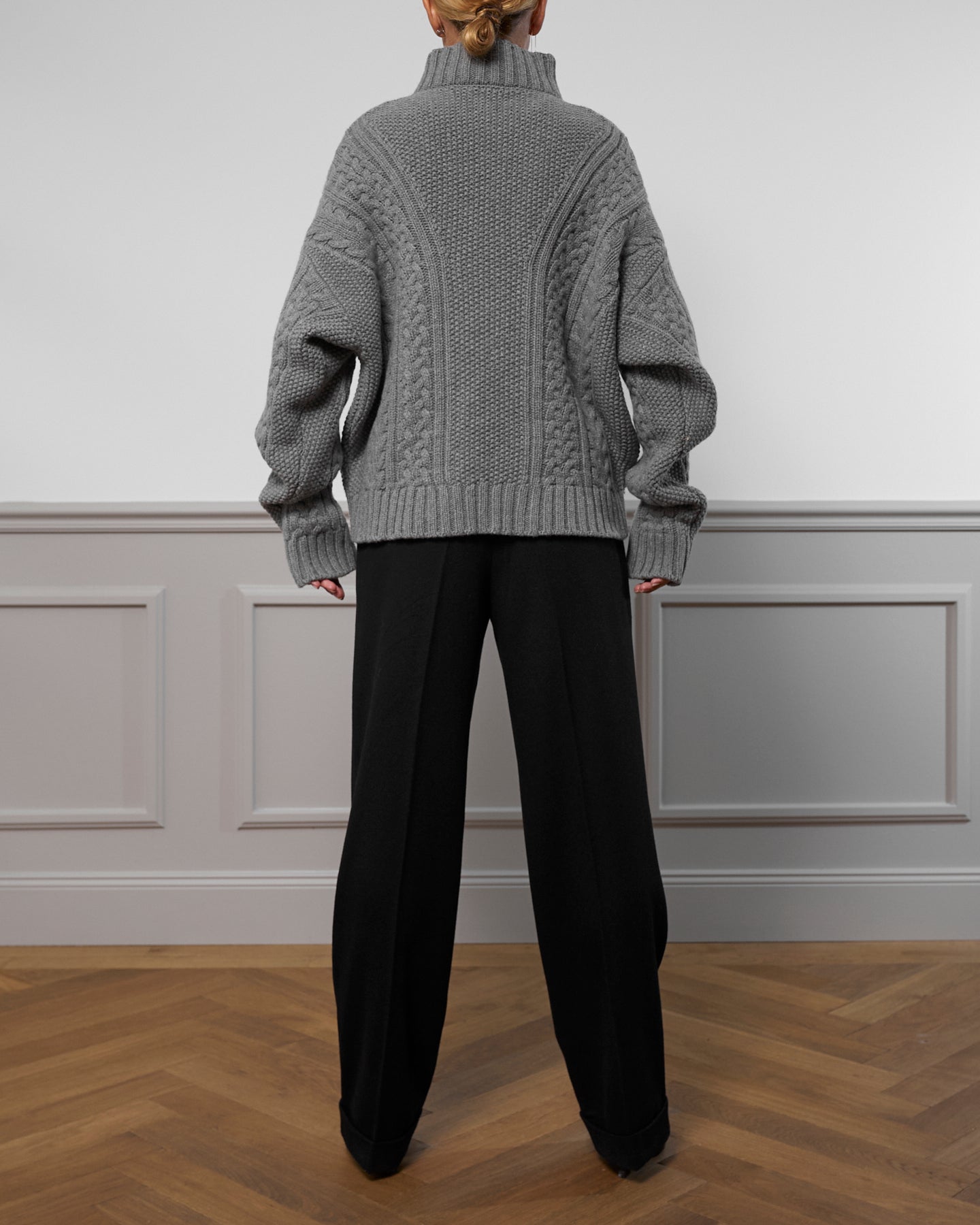 Cable Knit Cashmere Sweater