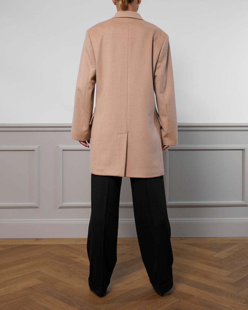 Virgin Wool Coat "Cindy" - Camel