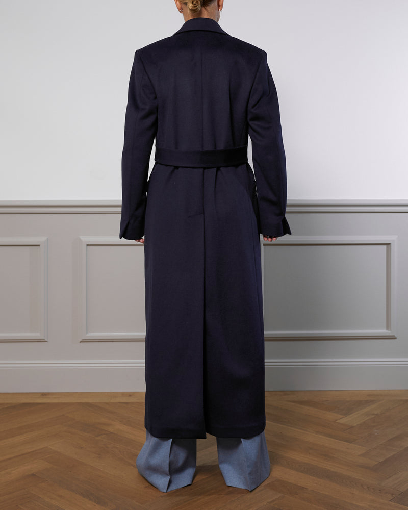Virgin Wool Coat "Julia" - Navy