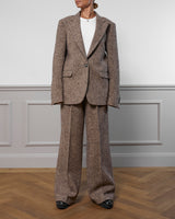 Wool Pants "Marlene" - Tweed