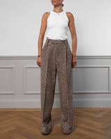Wool Pants "Marlene" - Tweed